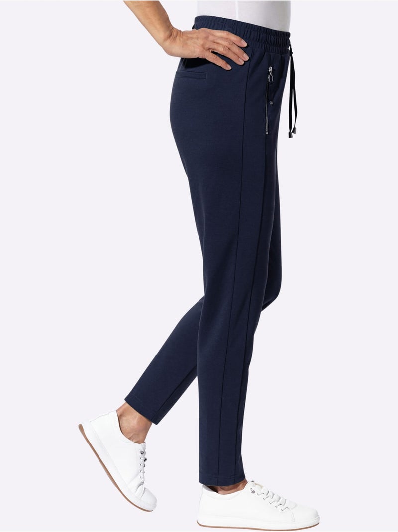 Pantalon jogpant 20% viscose - taille standard - witt Bleu marine - Kiabi