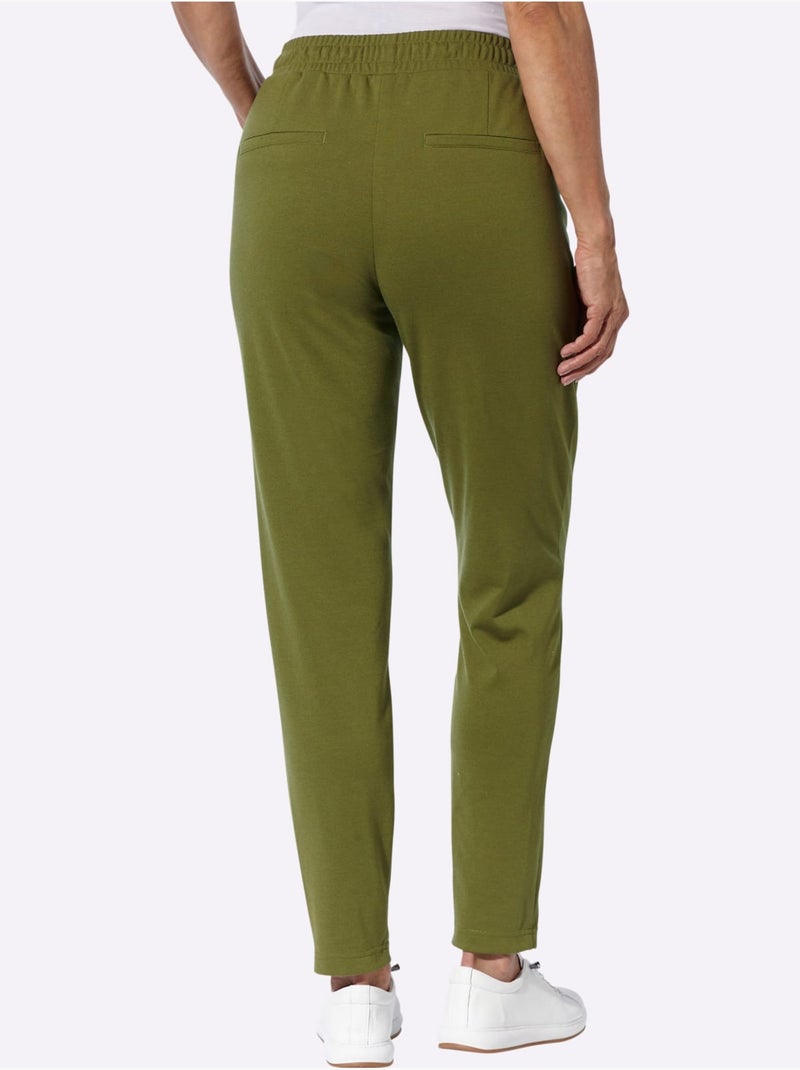 Pantalon jogpant 20% viscose - taille standard - witt Vert olive - Kiabi