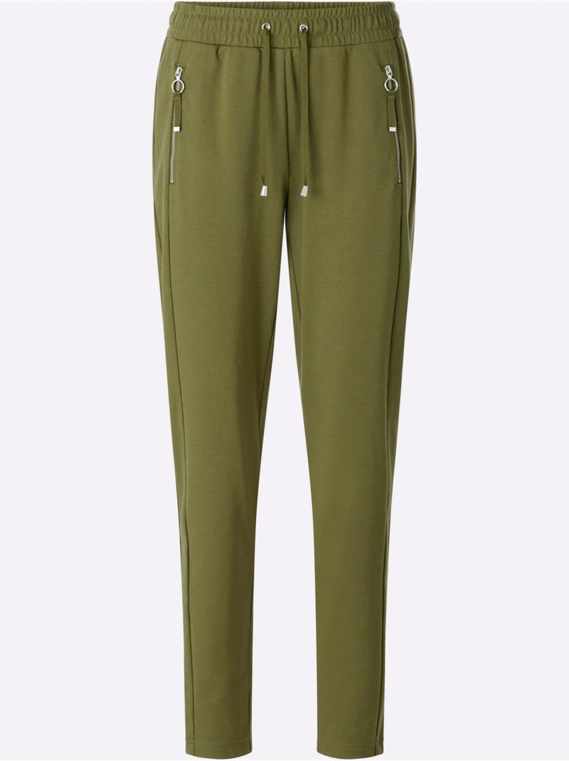 Pantalon jogpant 20% viscose - taille standard - witt Vert olive - Kiabi