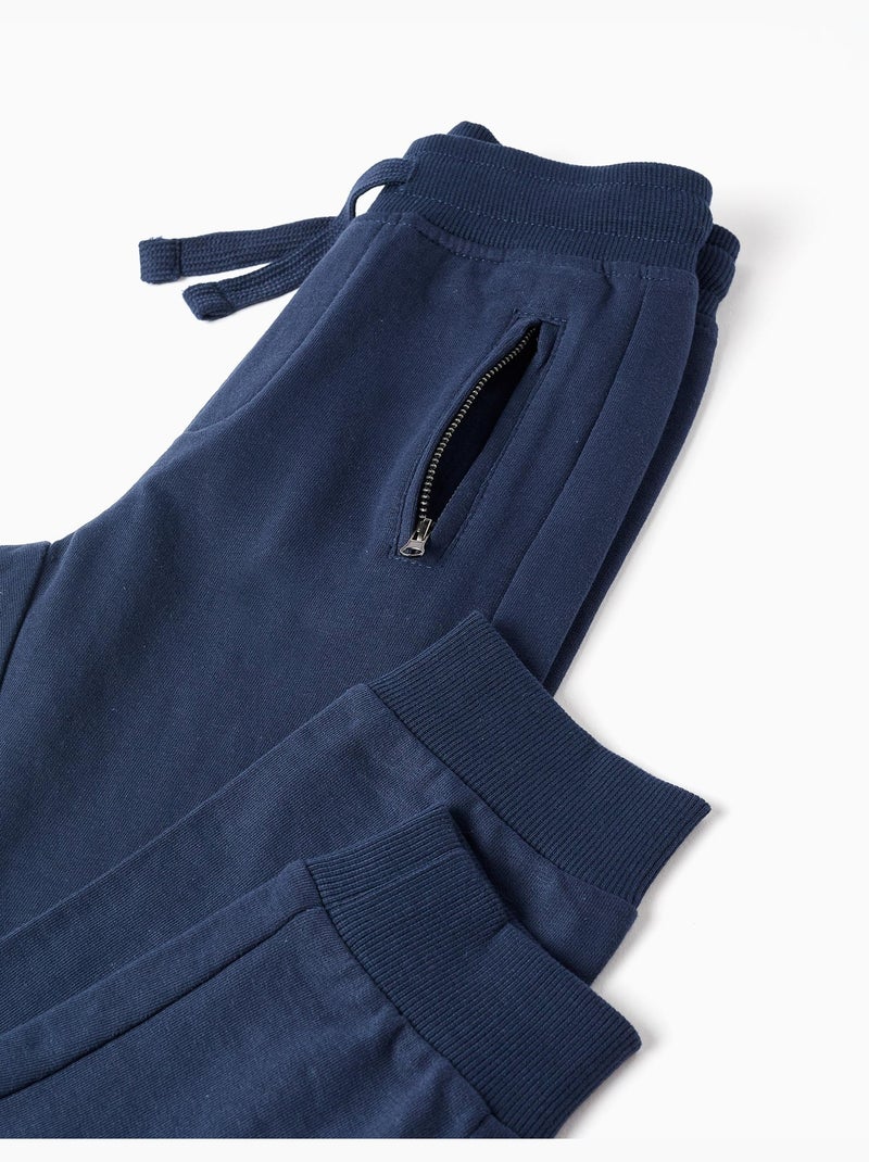 Pantalon Jogpant avec Poches Scellées Bleu foncé - Kiabi