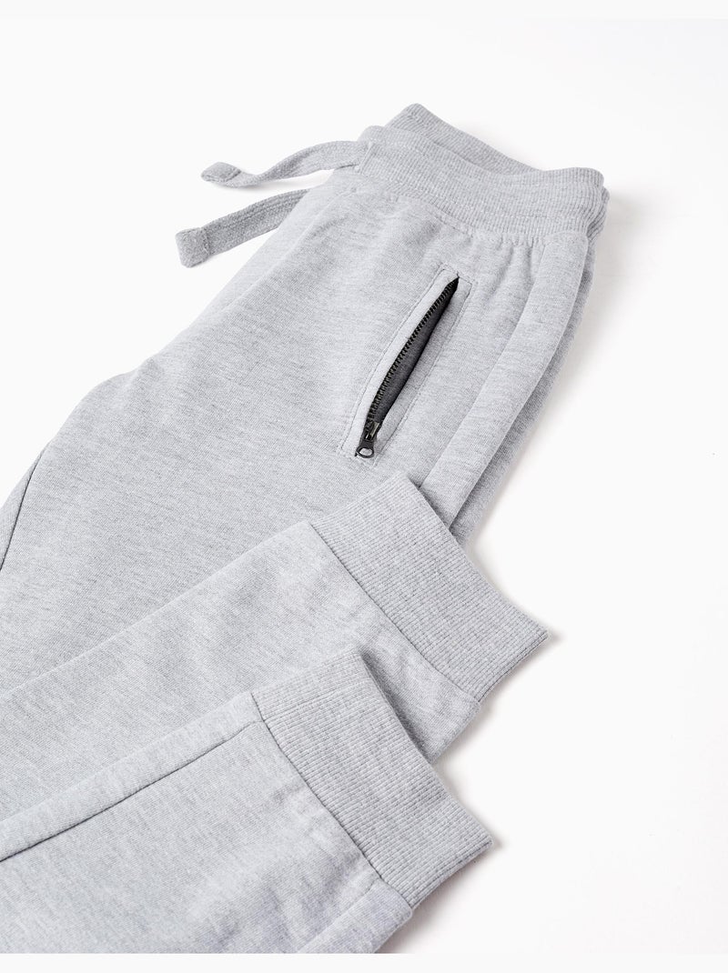 Pantalon Jogpant avec Poches Scellées Gris clair - Kiabi