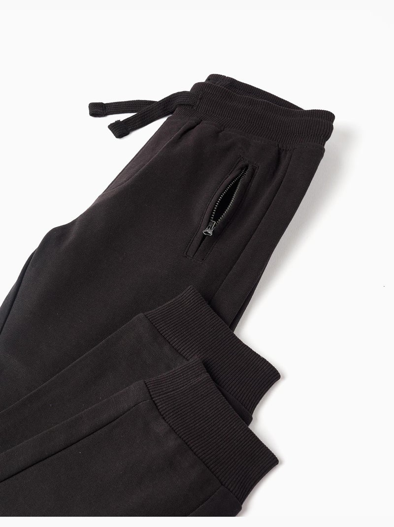 Pantalon Jogpant avec Poches Scellées Noir Noir - Kiabi