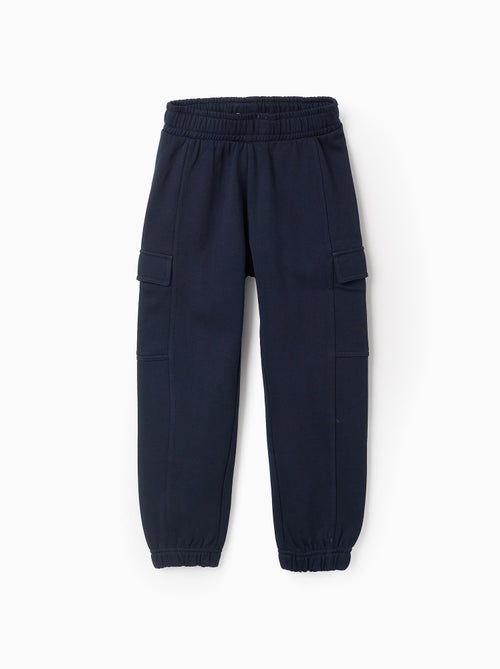 Pantalon Jogpant en Coton avec Poches Cargo - Kiabi