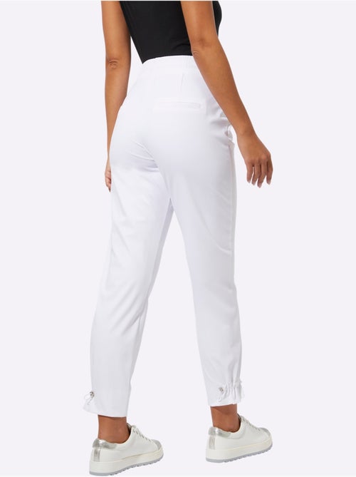 Pantalon jogpant en jersey extensible avec ceinture élastique - Taille standard - Helline - Kiabi