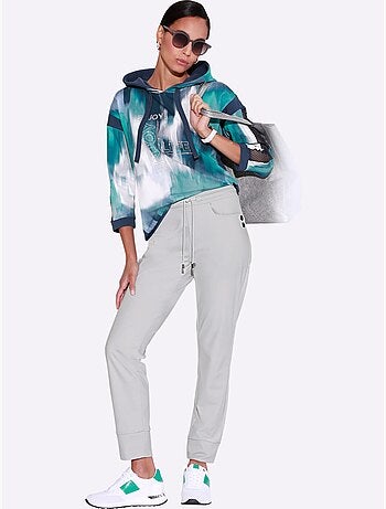 Pantalon jogpant en jersey extensible et confortable à coupe élancée - taille standard - helline