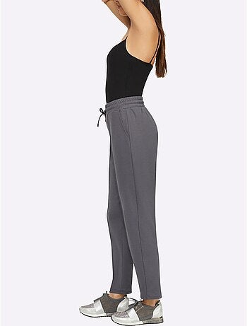 Pantalon jogpant forme courte tendance - taille courte - helline
