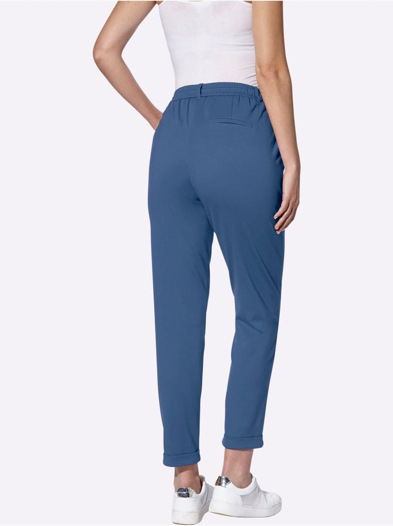 Pantalon Jogpant Jersey Interlock Indéformable - Taille Standard - Witt Bleu jean - Kiabi