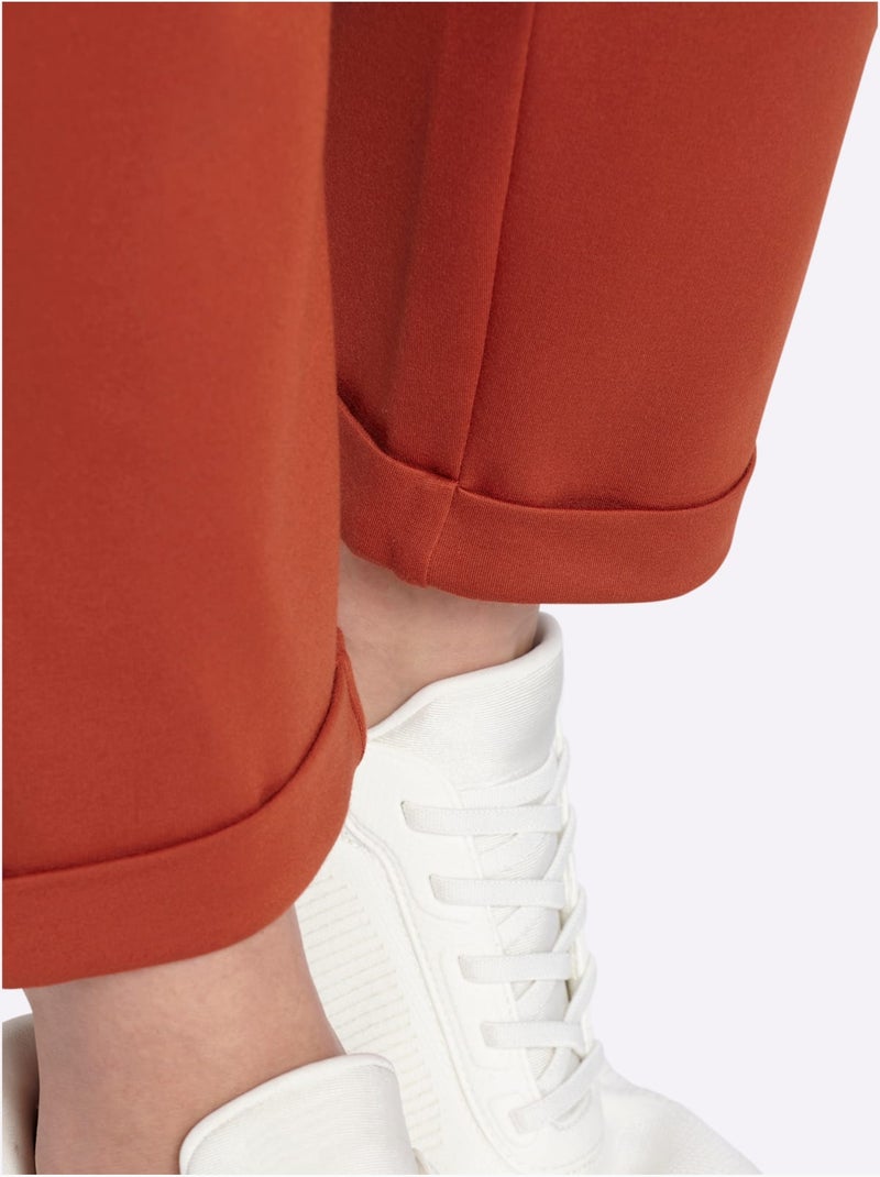 Pantalon Jogpant Jersey Interlock Indéformable - Taille Standard - Witt Orange/Rouge - Kiabi