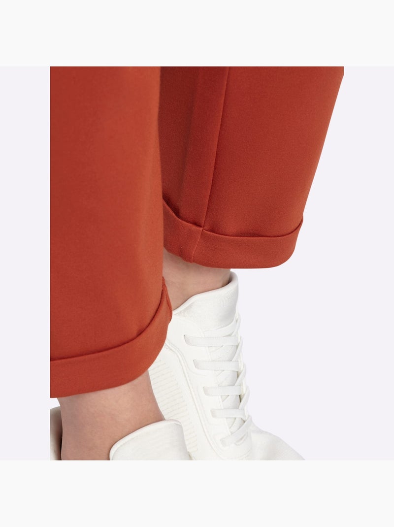 Pantalon Jogpant Jersey Interlock Indéformable - Taille Standard - Witt Rouge - Kiabi