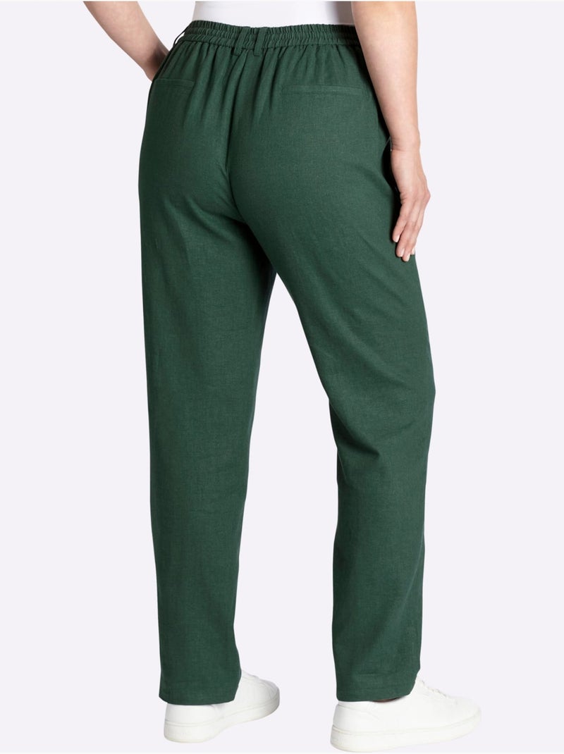 Pantalon Jogpant Modern Fit - Taille Standard - Sheego Beige/Vert - Kiabi