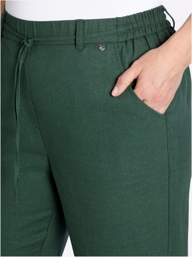 Pantalon Jogpant Modern Fit - Taille Standard - Sheego Beige/Vert - Kiabi