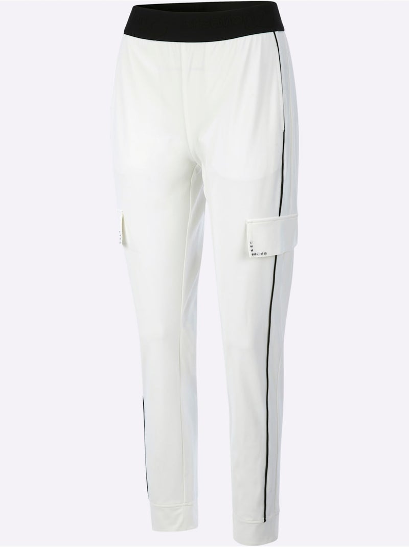 Pantalon Jogpant Polyamide Recyclé - Taille Standard - Helline Ecru - Kiabi
