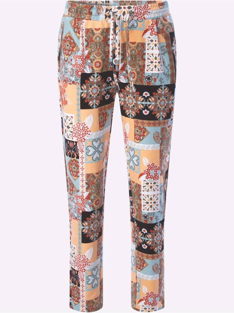 Pantalon Jogpant Qualité Coton - Taille Standard - Witt Vert/Orange - Kiabi