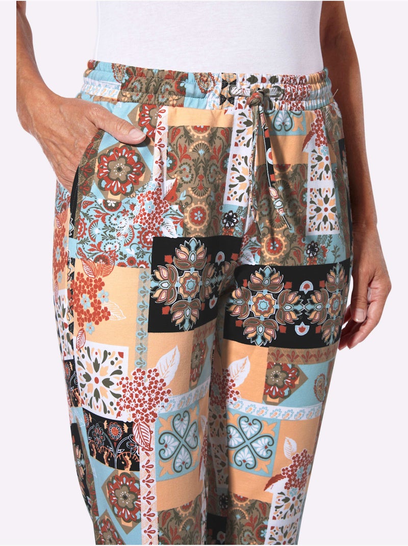 Pantalon Jogpant Qualité Coton - Taille Standard - Witt Vert/Orange - Kiabi