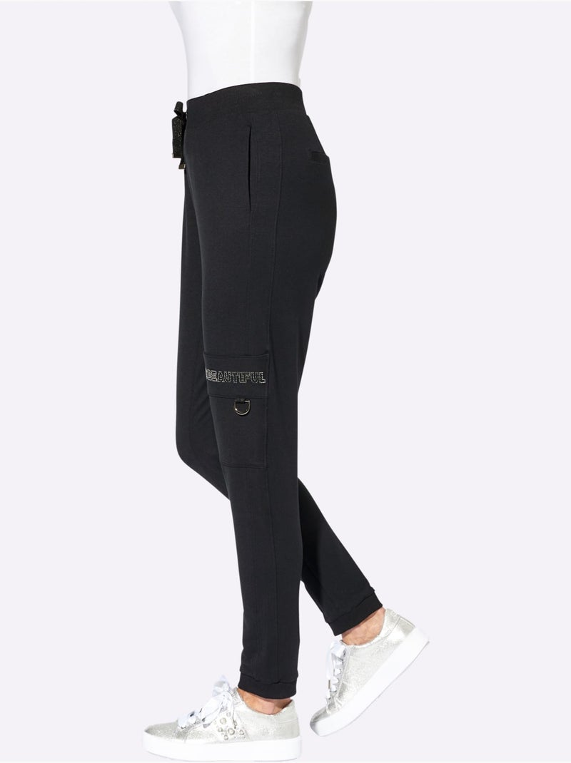 Pantalon Jogpant Qualité Sweat Très Confortable - Taille Standard - Witt Noir - Kiabi