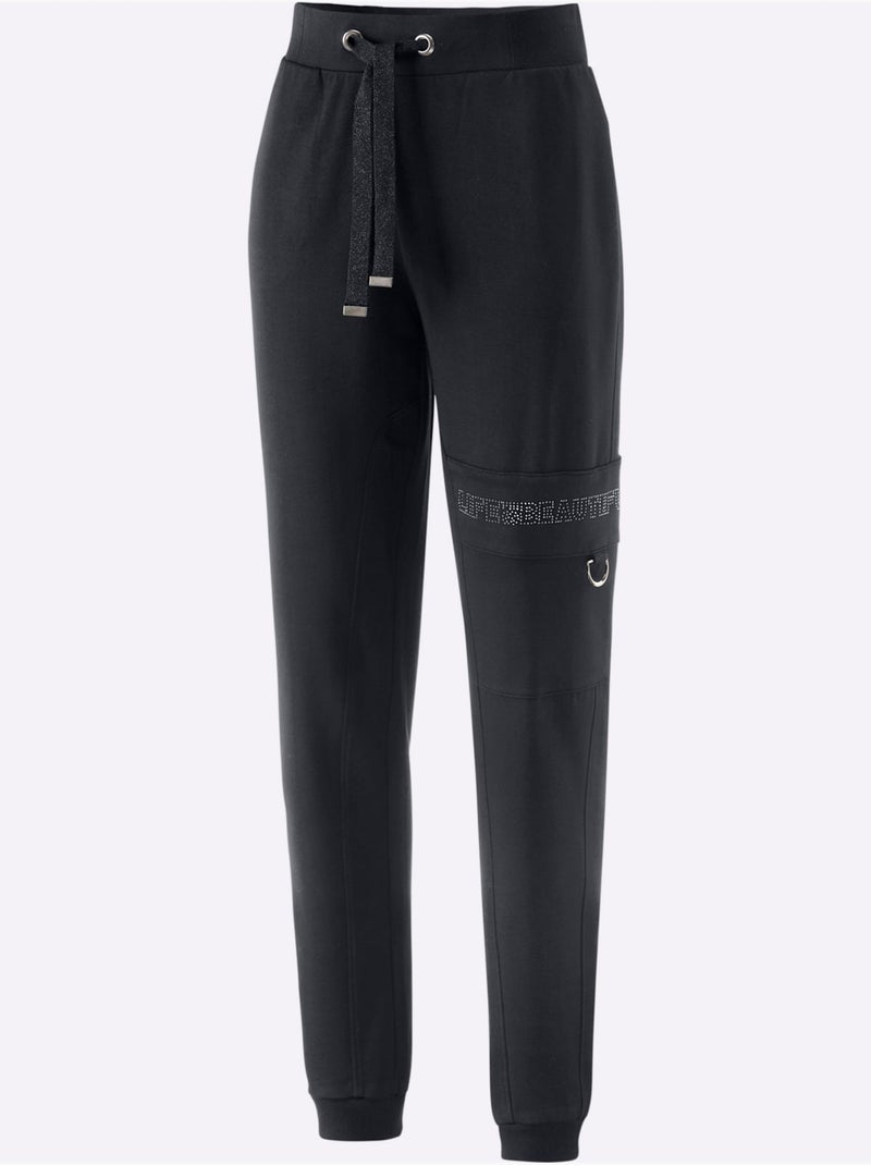 Pantalon Jogpant Qualité Sweat Très Confortable - Taille Standard - Witt Noir - Kiabi