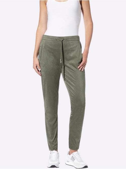 Pantalon jogpant toucher doux - taille standard - helline - Kiabi