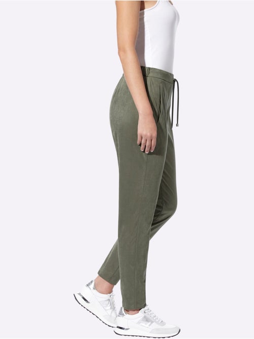 Pantalon jogpant toucher doux - taille standard - helline - Kiabi