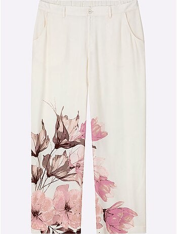 Pantalon Joli Motif Floral - Taille Standard - Sheego