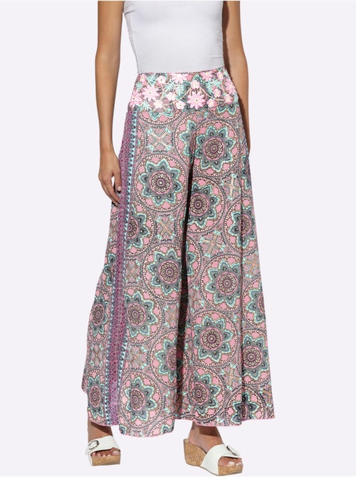 Pantalon Jolie Broderie à Fleurs - Taille Standard - helline - Kiabi