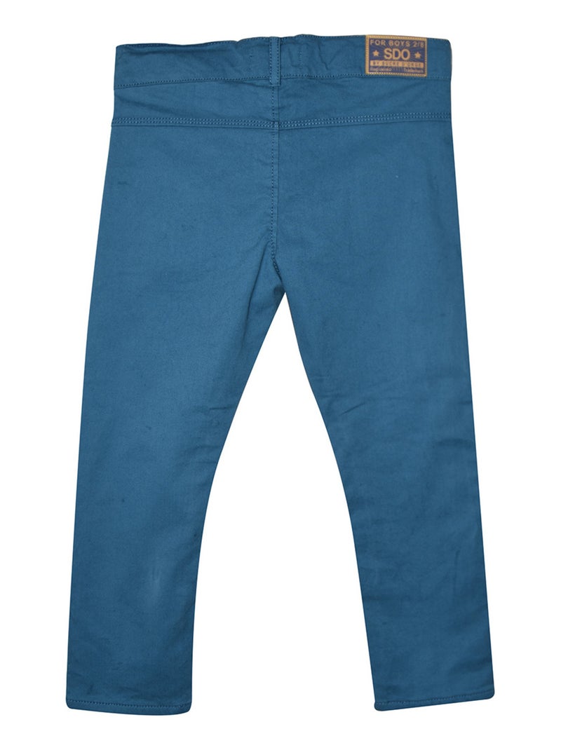 PANTALON JORICK TWILL ENFANT Bleu - Kiabi