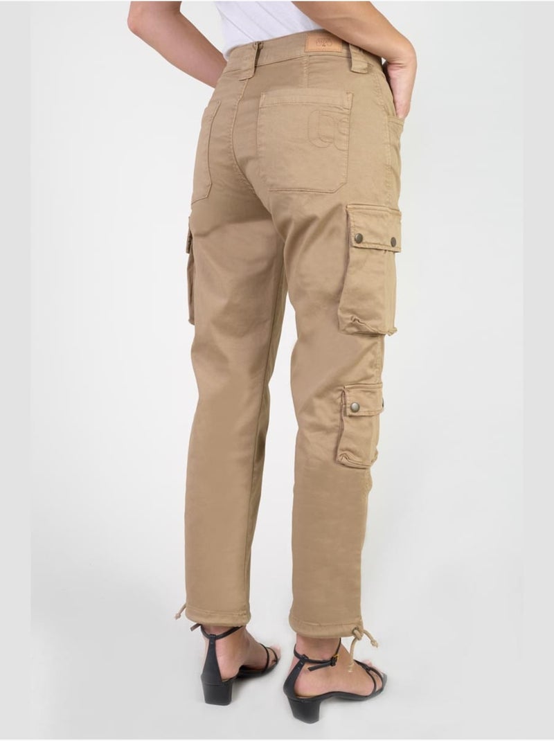 Pantalon jow cargo 'le temps des cerises' Beige - Kiabi