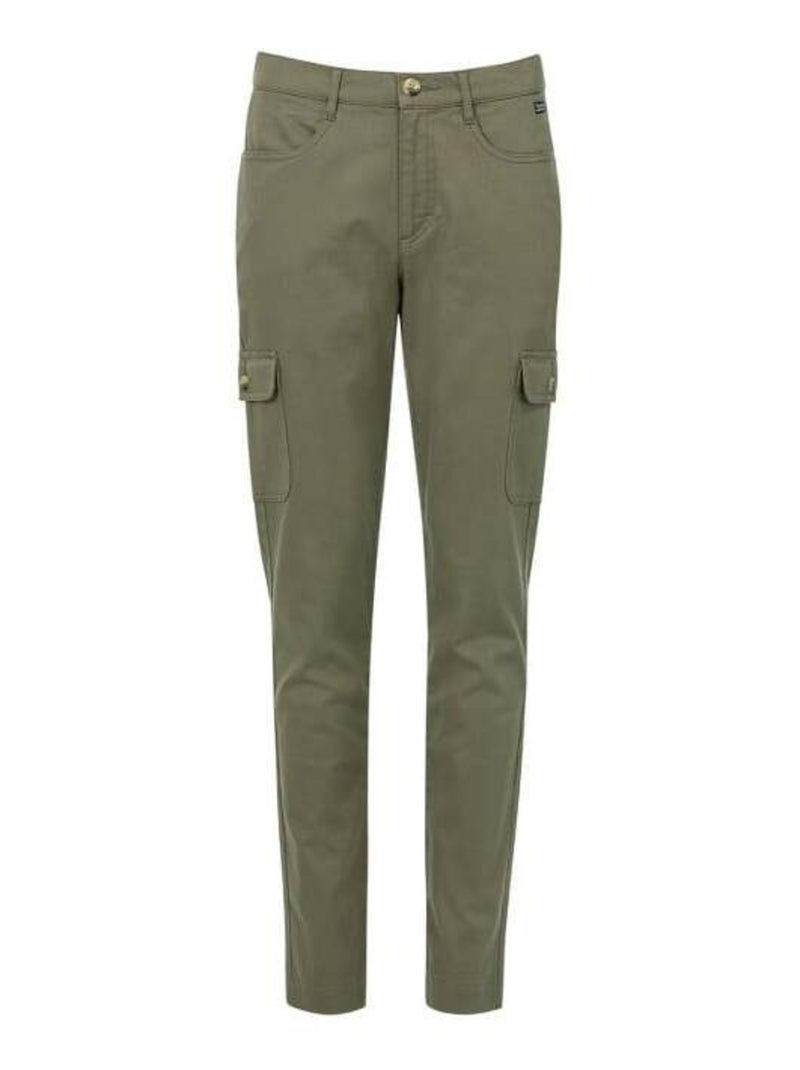 Pantalon kaki cargo Femme Vert kaki - Kiabi