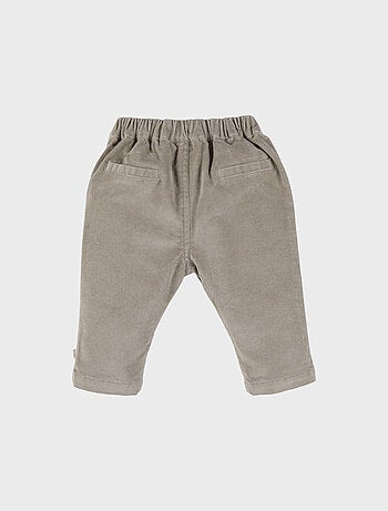 Pantalon kaki en velours côtelé Noukie's