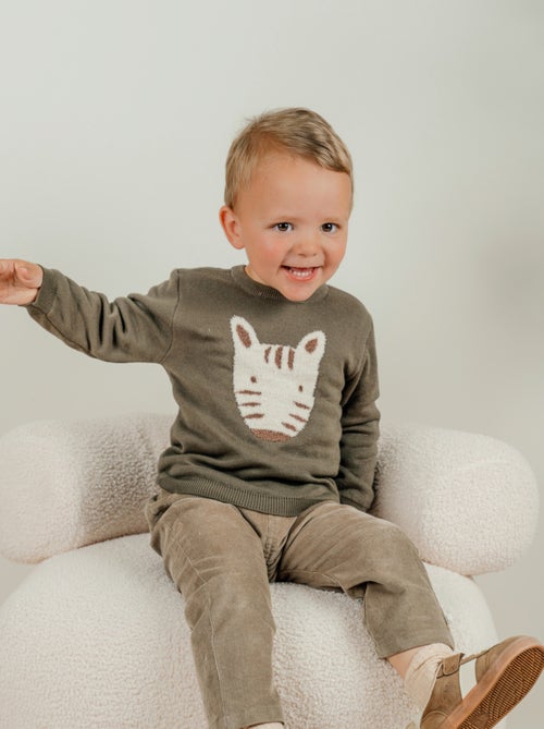 Pantalon kaki en velours côtelé Noukie's - Kiabi