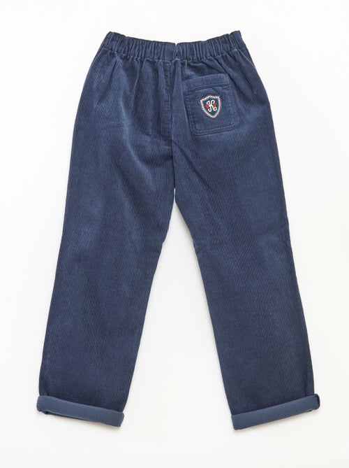 Pantalon 'Kiabi x Catherine Painvin' en velours de coton uni - Kiabi