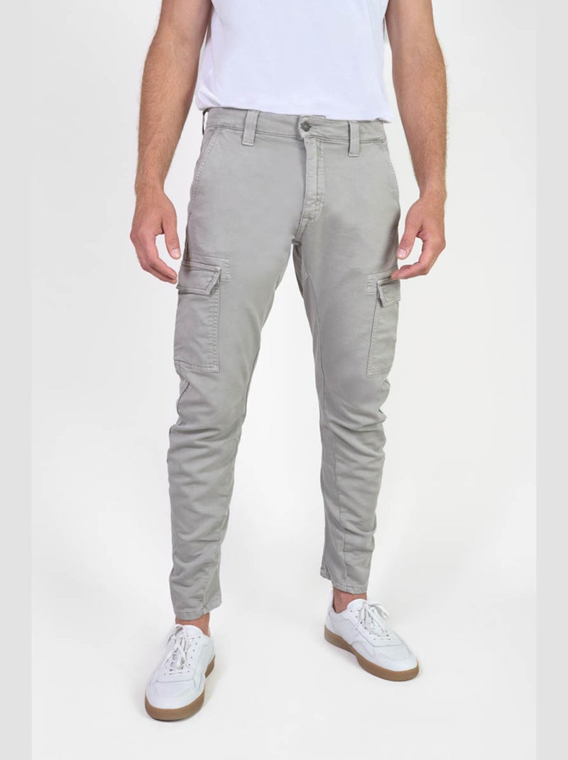 Pantalon KOGE carotte 'Le Temps Des Cerises' Gris - Kiabi