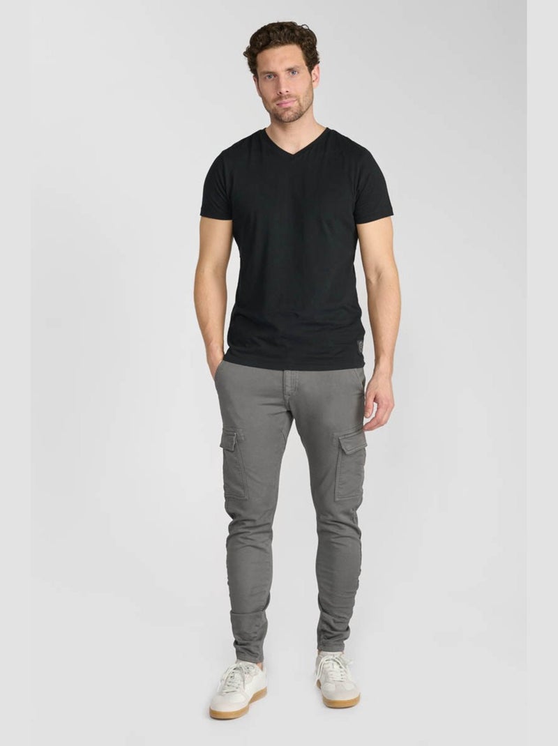 Pantalon KOGE carotte 'Le Temps Des Cerises' Gris - Kiabi