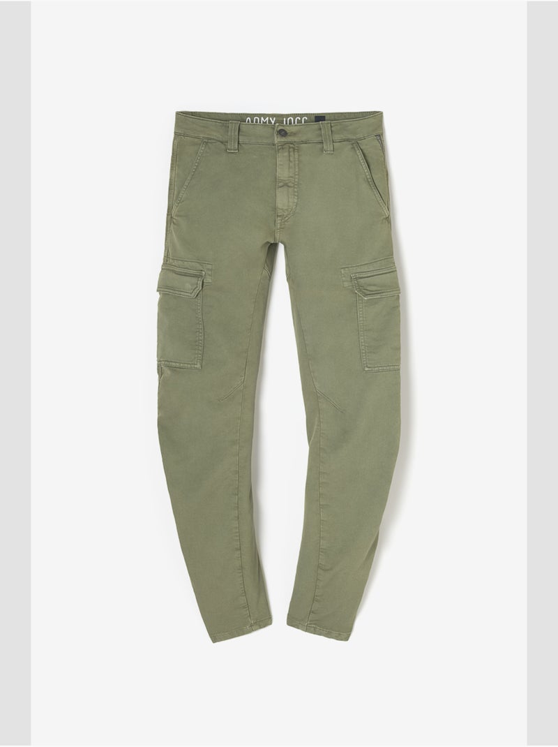 Pantalon KOGE carotte 'Le Temps Des Cerises' Kaki - Kiabi