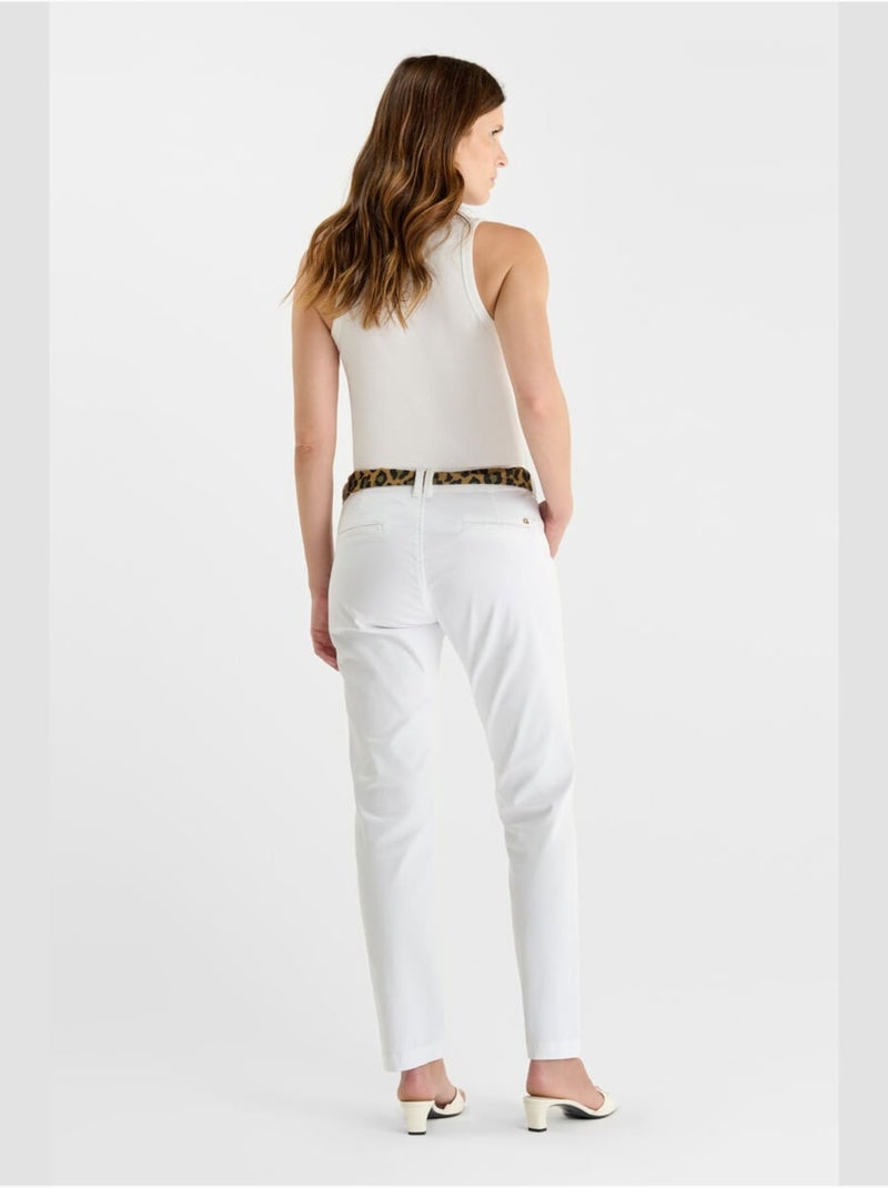Pantalon KRISTIN droite 'Le Temps Des Cerises' Blanc - Kiabi