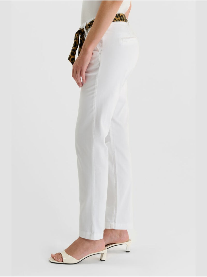 Pantalon KRISTIN droite 'Le Temps Des Cerises' Blanc - Kiabi