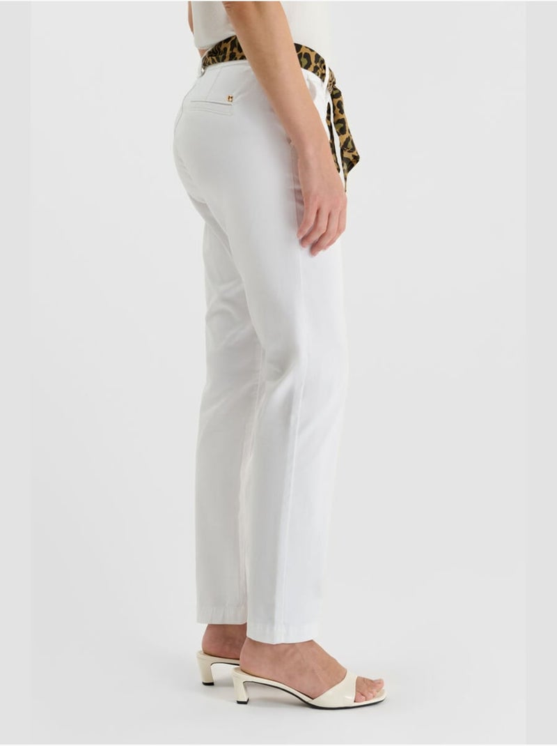 Pantalon KRISTIN droite 'Le Temps Des Cerises' Blanc - Kiabi