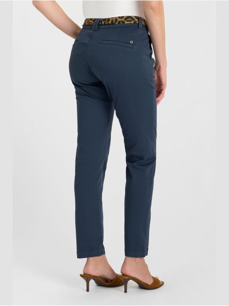 Pantalon KRISTIN droite 'Le Temps Des Cerises' Bleu - Kiabi