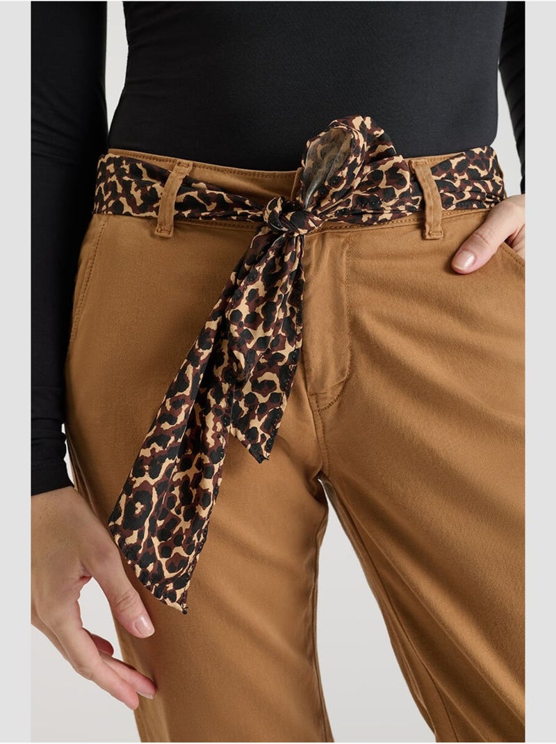 Pantalon KRISTIN droite 'Le Temps Des Cerises' Marron - Kiabi