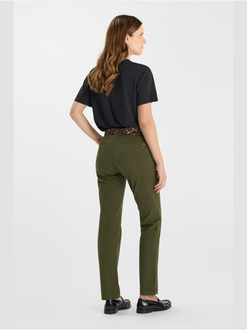 Pantalon KRISTIN droite 'Le Temps Des Cerises' Vert - Kiabi