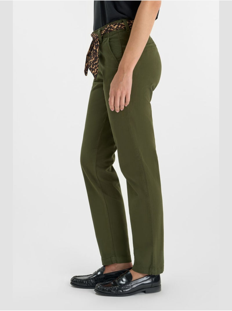 Pantalon KRISTIN droite 'Le Temps Des Cerises' Vert - Kiabi