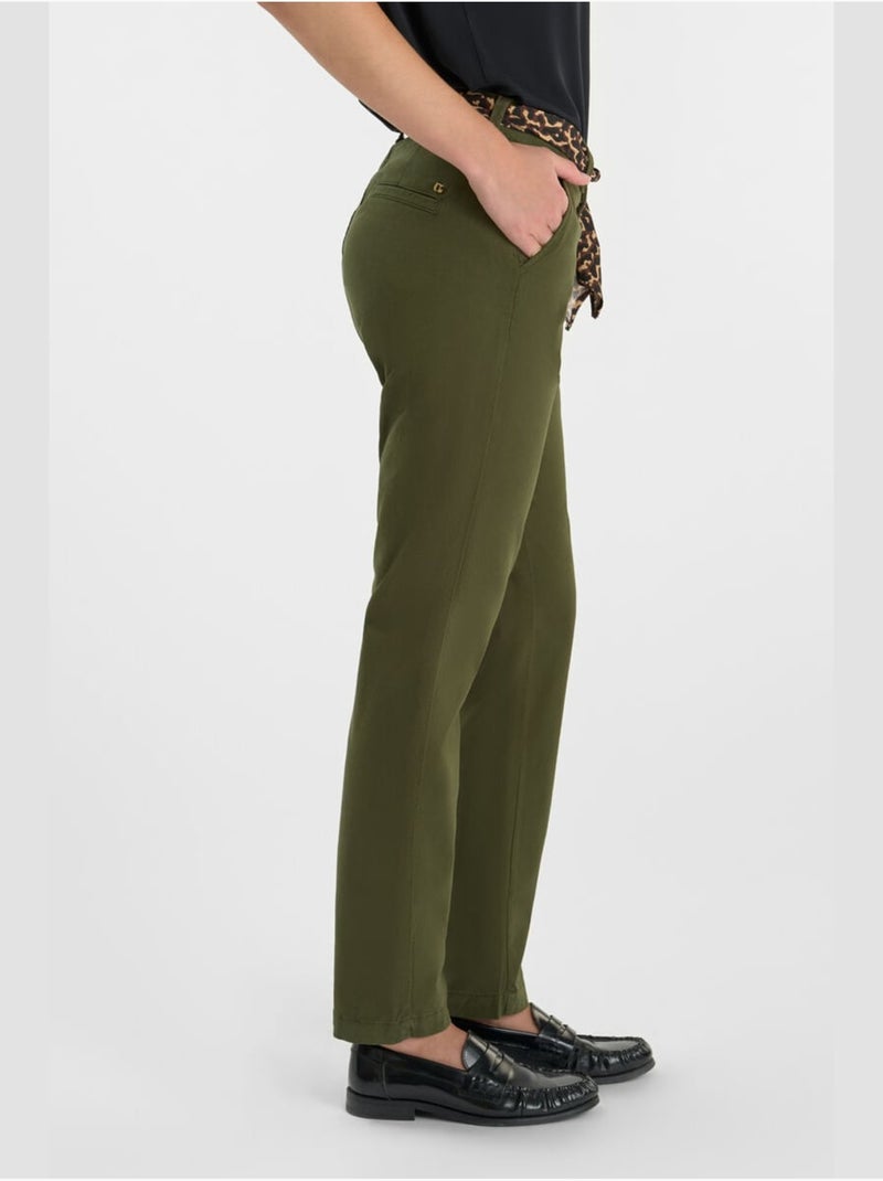 Pantalon KRISTIN droite 'Le Temps Des Cerises' Vert - Kiabi
