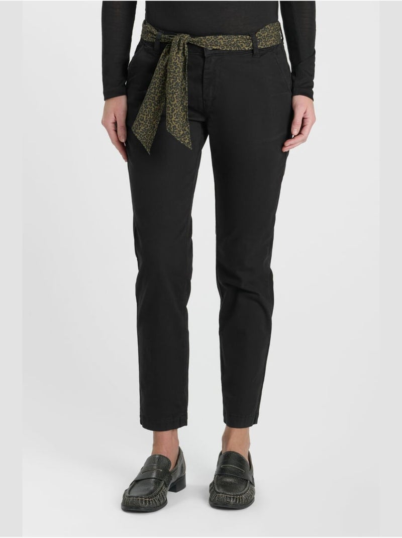 Pantalon kristin2 chino 'le temps des cerises' Noir - Kiabi