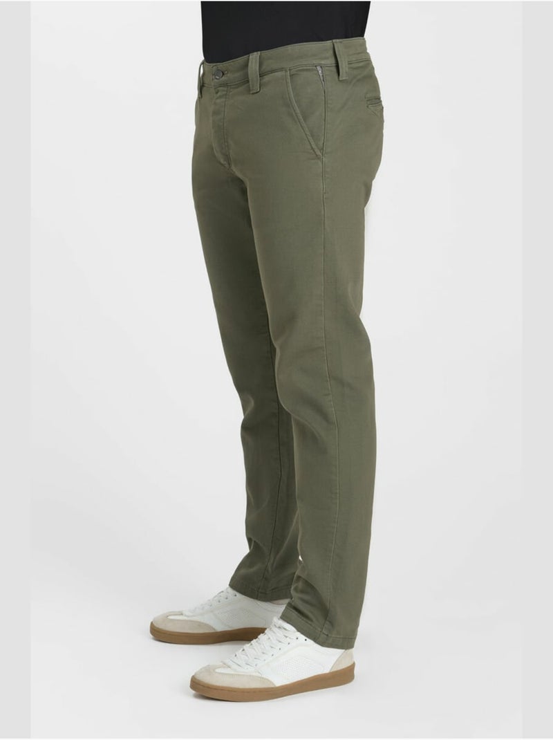 Pantalon KYLE chino 'Le Temps Des Cerises' Kaki - Kiabi