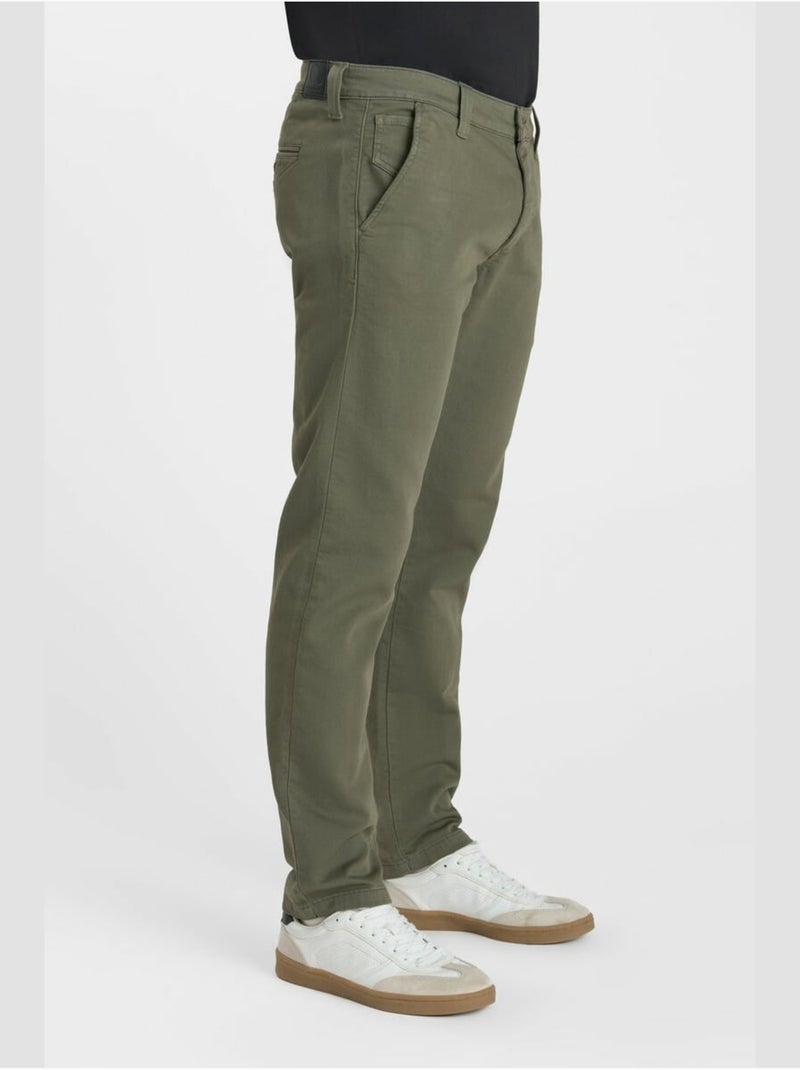 Pantalon KYLE chino 'Le Temps Des Cerises' Kaki - Kiabi