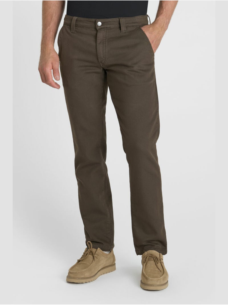 Pantalon KYLE chino 'Le Temps Des Cerises' Marron - Kiabi