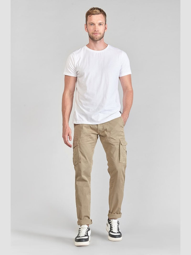 Pantalon LAKME cargo 'Le Temps Des Cerises' Blanc - Kiabi