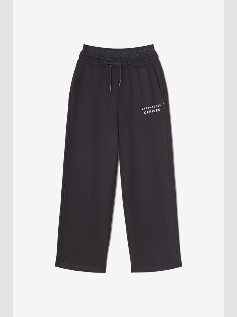 Pantalon LALYGI droite 'Le Temps Des Cerises' Noir - Kiabi
