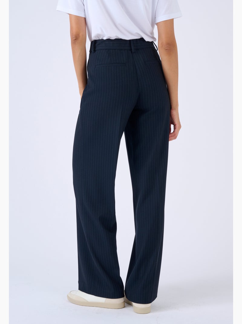 Pantalon large - Damart Bleu - Kiabi