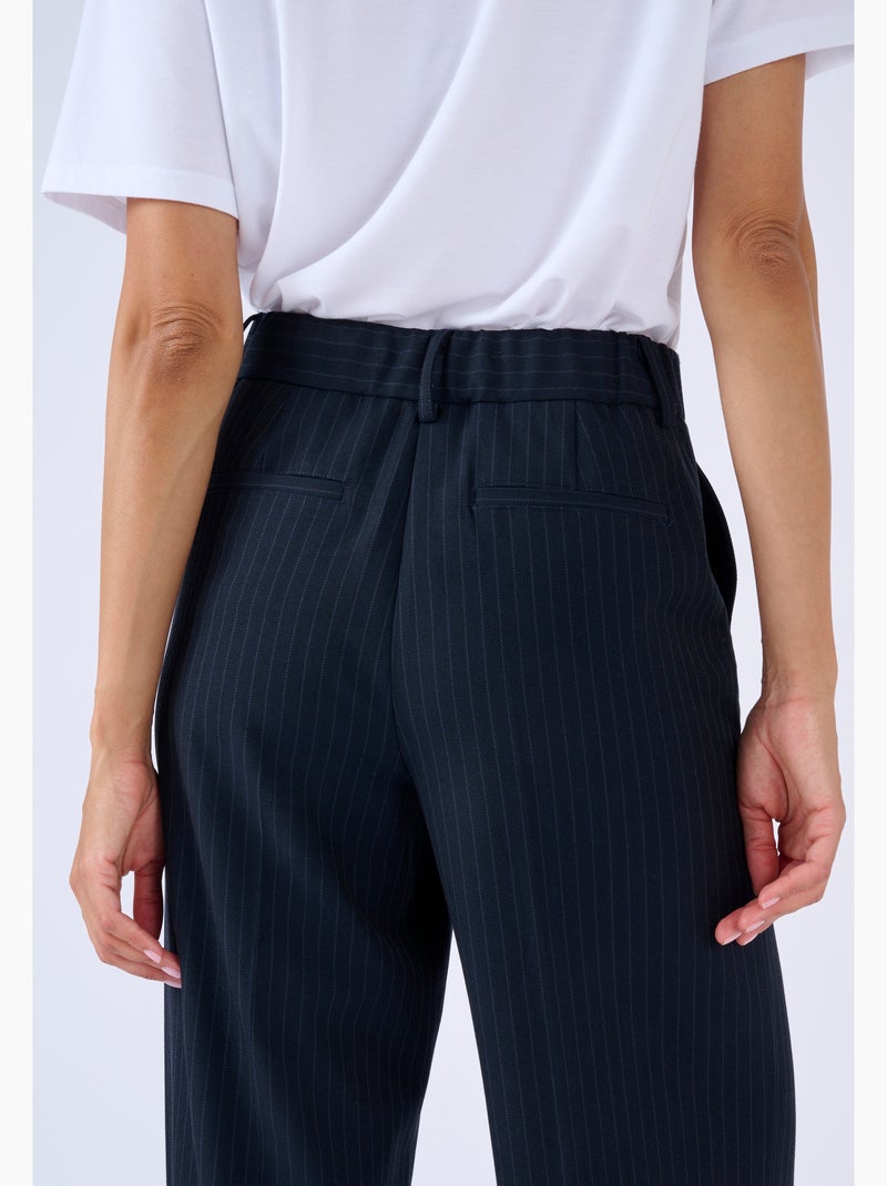 Pantalon large - Damart Bleu - Kiabi