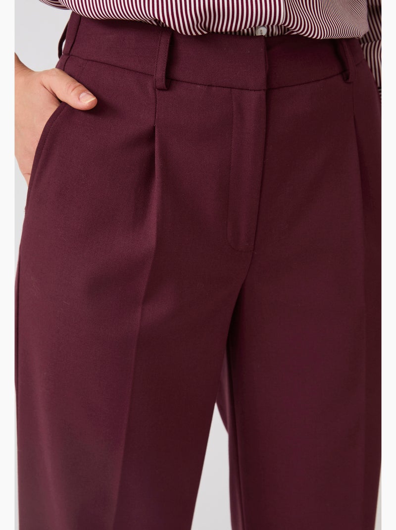 Pantalon large - damart Rouge - Kiabi